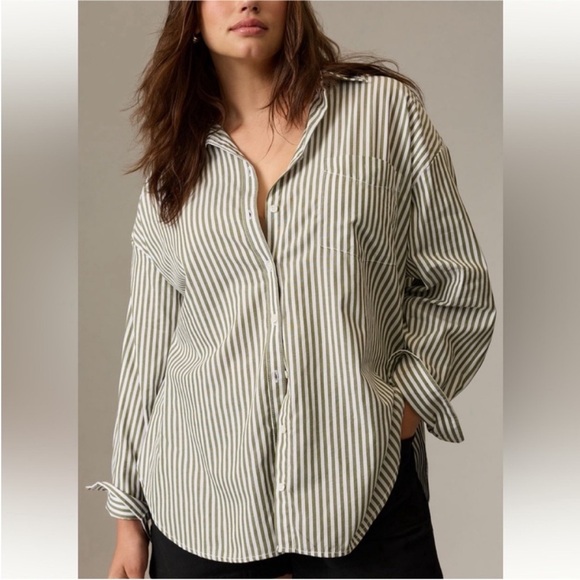 ANTHROPOLOGIE MAEVE The Bennet Buttondown Shirt in Green Size 3X - Picture 1 of 5